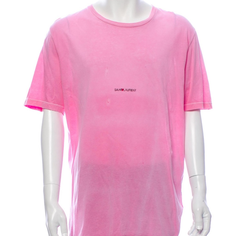 Saint Laurent M Graphic Print Crew Neck T-Shirt